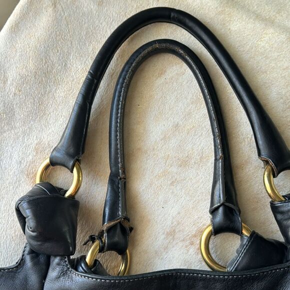 Marc Jacobs Black Leather Bag with Gold Hardware - Picture 9 of 9